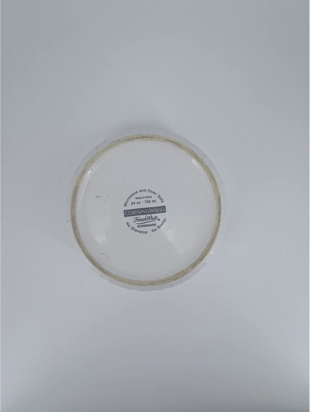 CorningWare Stoneware Ramekin Souffle Baking Dish French White